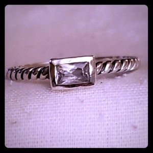 Silpada stacking ring rectangular stone